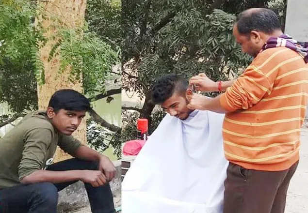 ক্লাস ফাঁকি দেয়ায় শিক্ষার্থীর চুল কেটে দিলো ইউএনও