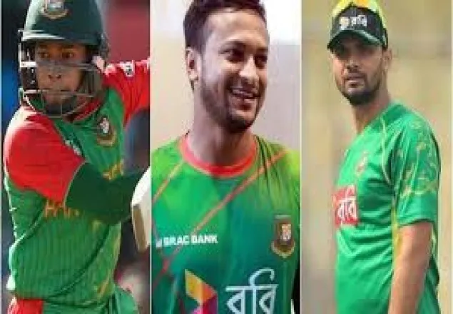 বিশ্বের ১০০ ক্রীড়া ব্যক্তিত্বের তালিকায় সাকিব মুশফিক ও মাশরাফি