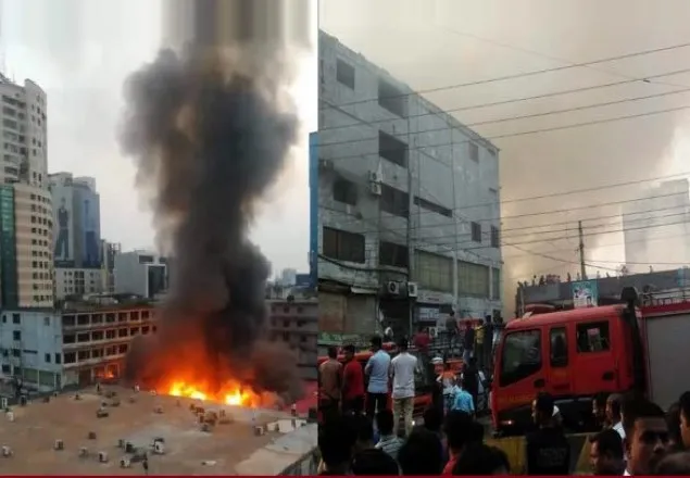 গুলশান-১’র ডিএনসিসি মার্কেটে আগুন 