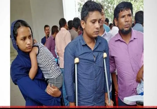 রাসেল সরকারকে কৃত্রিম পা দিচ্ছে সিআরপি