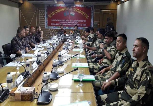 রামগড়ে বিজিবি-বিএসএফ সেক্টর কমান্ডার পর্যায়ে সীমান্ত সমন্বয় সভা অনুষ্ঠিত