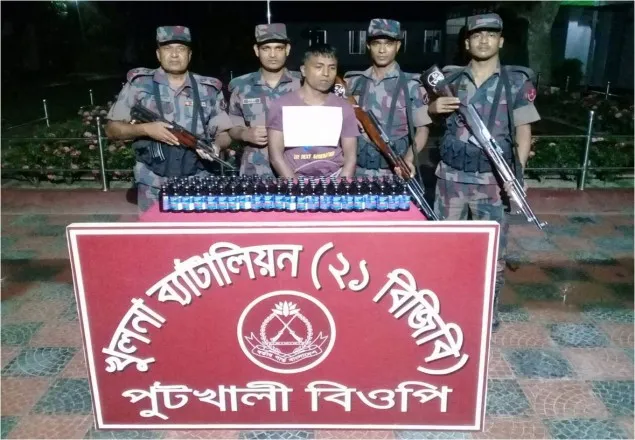 বেনাপোলের পুটখালী সীমান্তে ভারতীয় ফেন্সিডিলসহ আটক-২