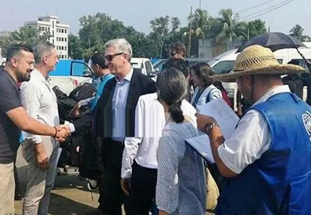রোহিঙ্গা ক্যাম্প পরিদর্শনে জাতিসংঘ প্রতিনিধি দল