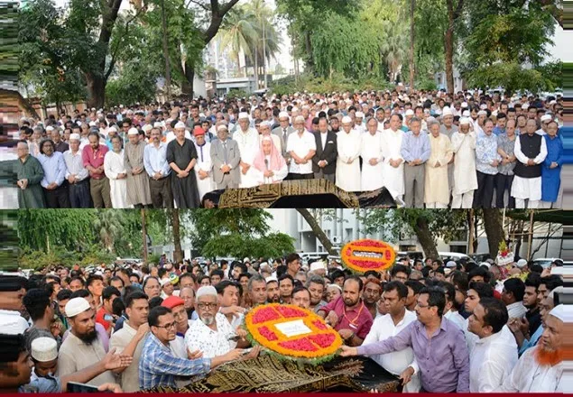 জাতীয় প্রেসক্লাবে শেষ শ্রদ্ধা, চিরনিদ্রায় শায়িত মাহফুজ উল্লাহ 
