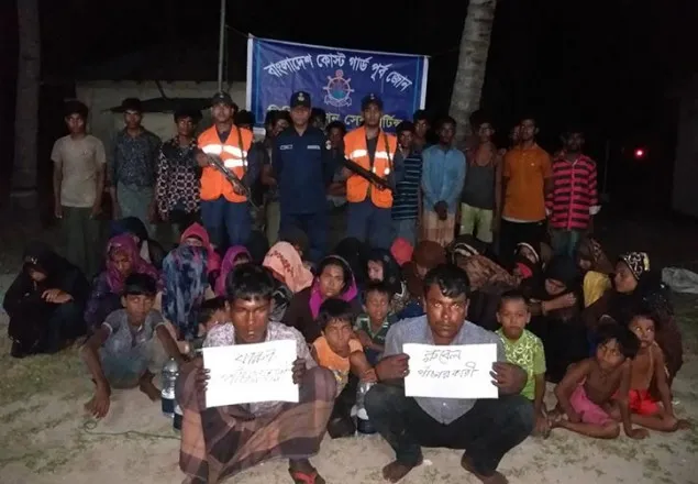 মালয়েশিয়া যাওয়ার পথে ৫৮ রোহিঙ্গা আটক