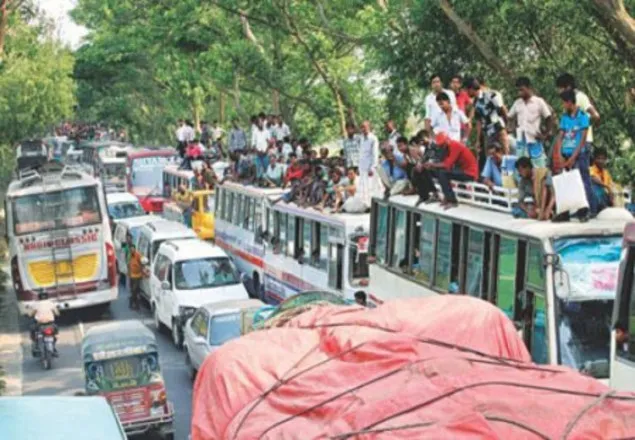 ঢাকা-টাঙ্গাইল মহাসড়কে ৩০ কিলোমিটার যানজট