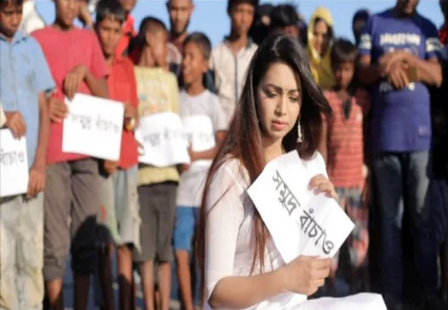 সমুদ্র বাঁচানোর দাবিতে প্রভা