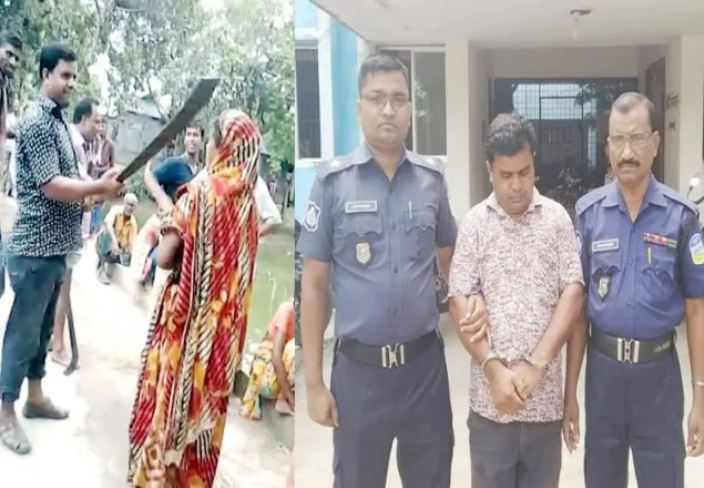 রামদা ঠেকিয়ে জমি দখল করলেন যুবলীগ নেতা