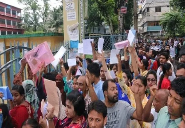 পরীক্ষা দেওয়া হলো না দুই শতাধিক চাকরিপ্রার্থীর