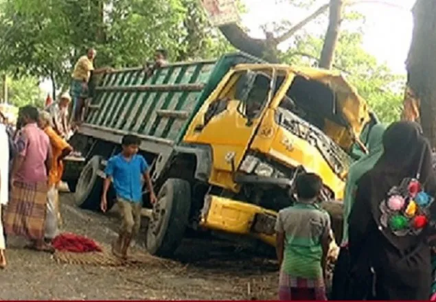 ময়মনসিংহে গাছের সঙ্গে ধাক্কা, চালক ও হেলপার নিহত