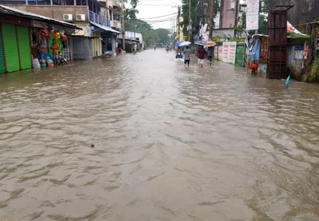 সুনামগঞ্জে পাহাড়ি ঢলে নিম্নাঞ্চল প্লাবিত