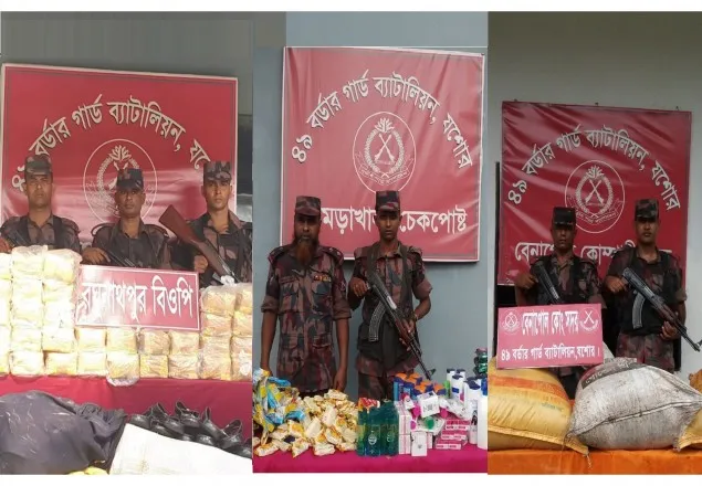 বেনাপোল সীমান্তে বিপুল পরিমান ভারতীয় বাজি আটক