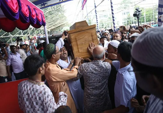 রংপুরে এরশাদের জানাজায় জনতার ঢল
