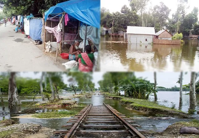 গাইবান্ধায় বন্যার পানি কমলেও, দুর্ভোগ কমেনি