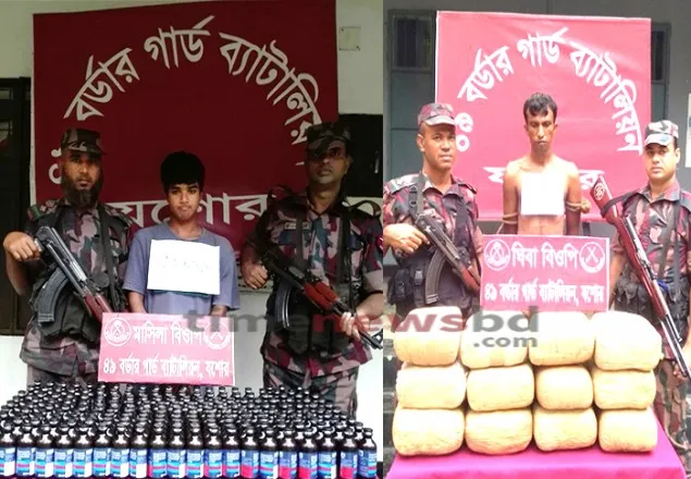 বেনাপোলে ১৯২ বোতল ফেন্সিডিলসহ আটক ২