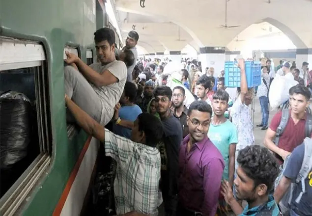 ট্রেনে ঈদযাত্রা শুরু হচ্ছে আজ