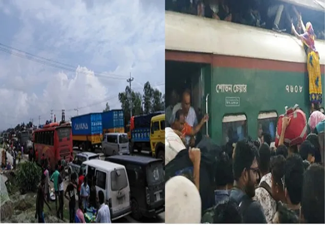 অব্যাহত ট্রেনের শিডিউল বিপর্যয়, বাস চলছে ধীরে
