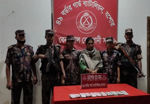 বেনাপোলে বিপুল পরিমাণ ডলার ও রুপিসহ নারী আটক