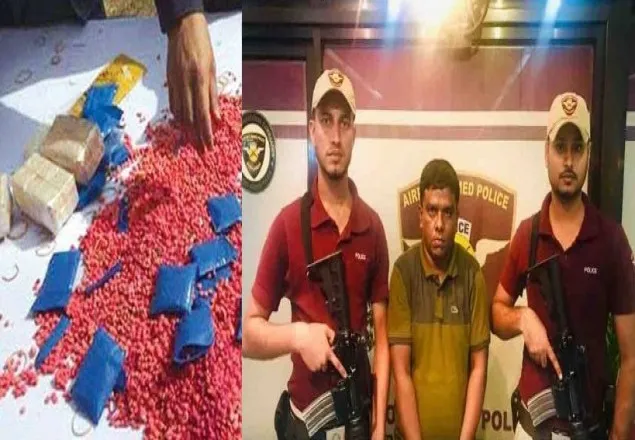 বিমানবন্দরে কোমরের বেল্টে ১০ হাজার পিস ইয়াবাসহ আটক ১