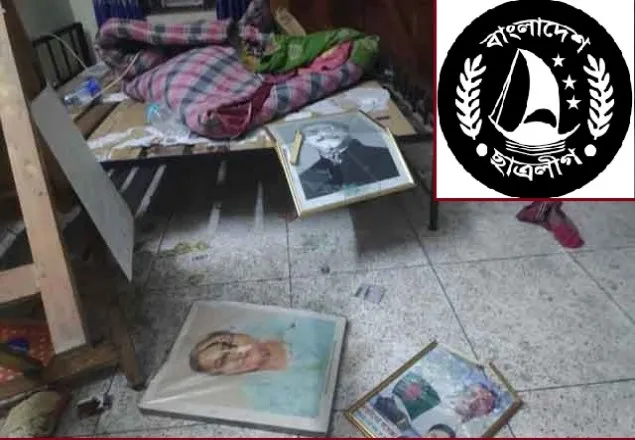 বঙ্গবন্ধু-প্রধানমন্ত্রীর ছবি ভাঙচুর: কেন্দ্রীয় ছাত্রলীগ নেতা গ্রেফতার