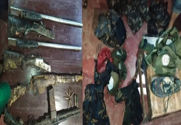 উখিয়ায় মাটির ভেতর মিলল অস্ত্র ও সামরিক পোশাক