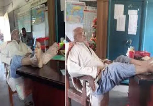প্রাথমিক শিক্ষকের সঙ্গে স্কুলের জমিদাতার এ কেমন আচরণ!