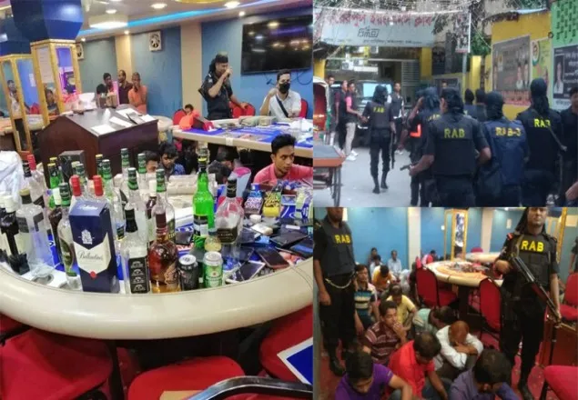 যুবলীগ নেতার ক্যাসিনোতে র‌্যাবের অভিযান, আটক ১৪২