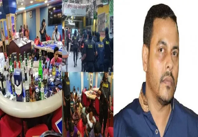 অস্ত্রসহ আটক অবৈধ ক্যাসিনোর মালিক যুবলীগ নেতা খালেদ