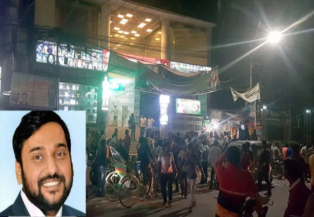 মধ্যরাতে সহস্রাধিক নেতাকর্মী নিয়ে যুবলীগ অফিসে সম্রাট