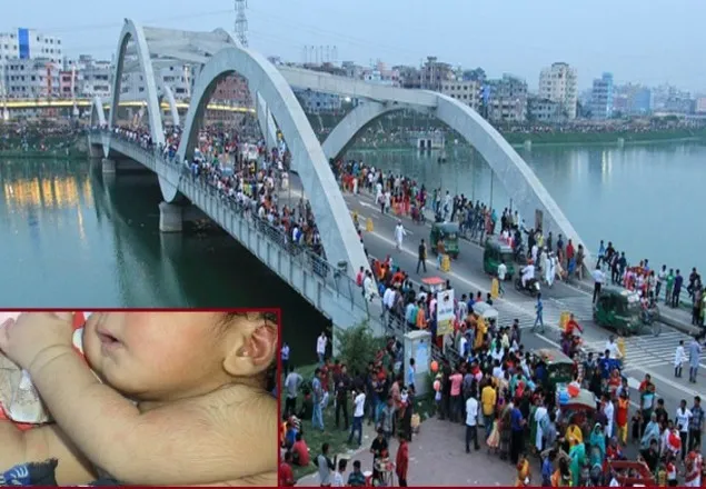 হাতিরঝিলে ভাসমান প্যাকেটে মিলল নবজাতকের লাশ   