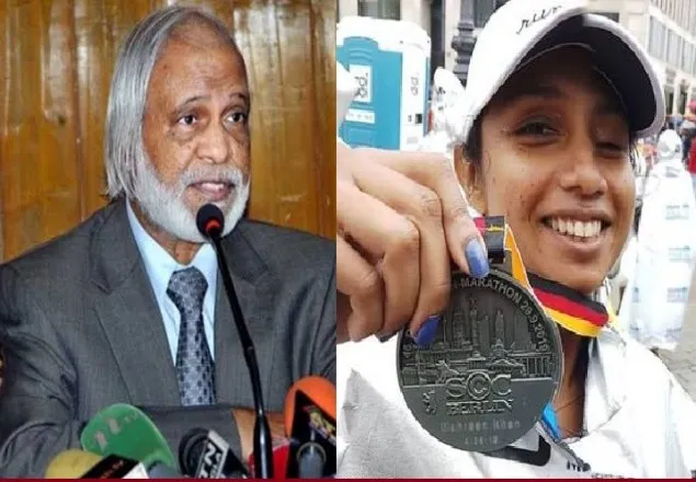 বার্লিন ম্যারাথনে বিজয়ী বিএনপি নেতা ড. মঈনের মেয়ে