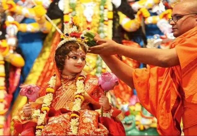 মহা অষ্টমী ও কুমারী পূজা আজ
