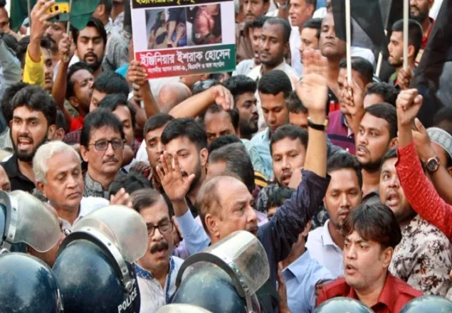 পুলিশের বাধা ঐক্যফ্রন্টের র‌্যালিতে