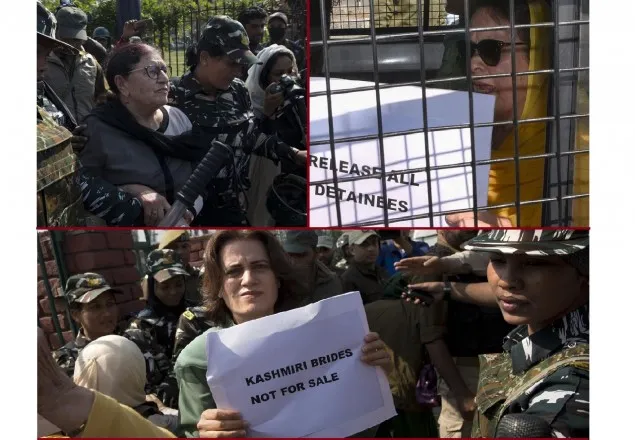 কাশ্মীরে বিক্ষোভকালে সাবেক মুখ্যমন্ত্রীর মেয়ে ও বোন আটক