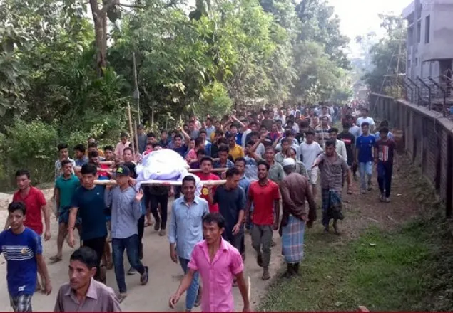 বিএনপি নেতাকে গুলি করে হত্যা, লাশ নিয়ে থানা ঘেরাও