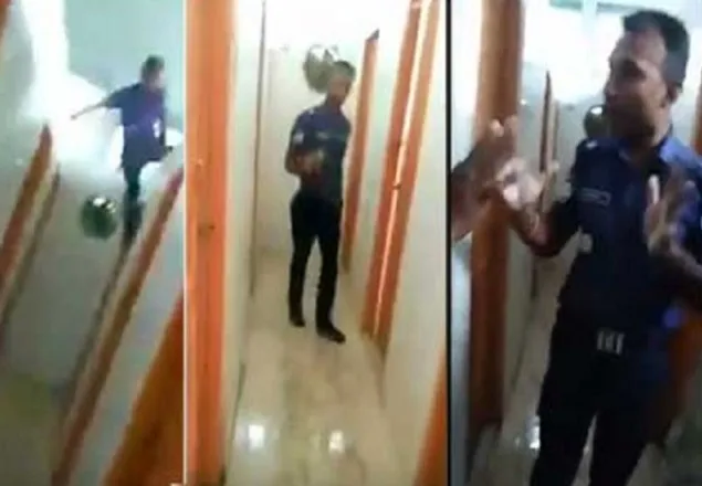 আদালতের টয়লেটে বিচারপ্রার্থী নারীর সঙ্গে অসামাজিক কর্মকাণ্ড, ধরা পরলেন পুলিশ কর্মকর্তা!