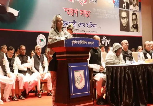মোশতাকের নির্দেশে জেল হত্যা : প্রধানমন্ত্রী