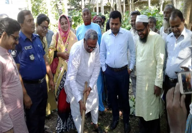 রাণীনগরে ৪০ দিনের কর্মসূচী কাজের উদ্বোধন