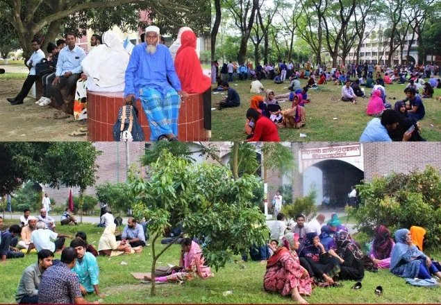 পরীক্ষায় পাঠিয়ে প্রতীক্ষায় স্বজন