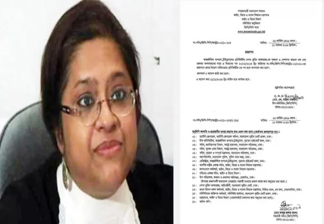 তুরিন আফরোজকে ট্রাইবুনাল থেকে অপসারণ