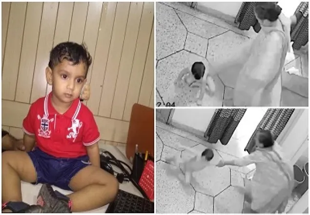 বাবা-মা কর্মস্থলে, শিশুকে গৃহকর্মীর অমানবিক নির্যাতনের ভিডিও