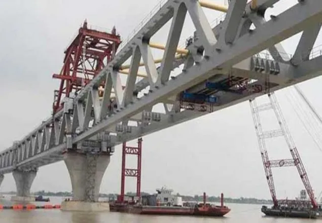 দৃশ্যমান হলো পদ্মা সেতুর ২.৪ কিলোমিটার