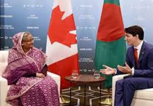  ট্রুডোকে প্রধানমন্ত্রীর অভিনন্দন