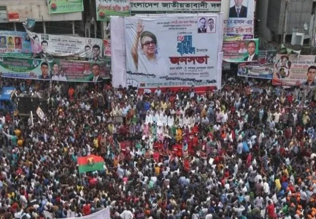 নয়া পল্টনে বিএনপির সমাবেশ শুরু