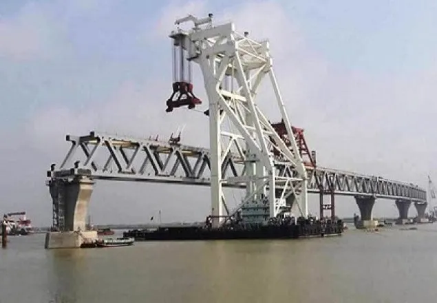 দৃশ্যমান হলো পদ্মা সেতুর ২৭০০ মিটার