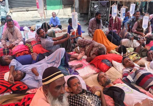 পাটকল শ্রমিকদের অনশন চলছে