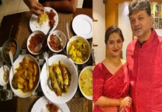 শ্বশুরবাড়ির ভুরিভোজ খেয়ে সমালোচনার মুখে সৃজিত