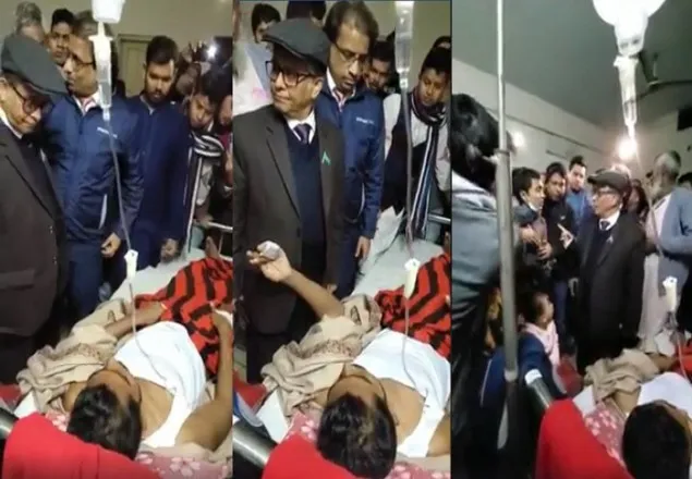 নুরকে ঢামেকে দেখতে গিয়ে তোপের মুখে ভিসি আখতার