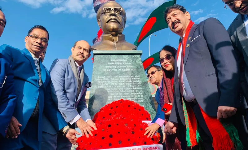 তুরস্কে বঙ্গবন্ধুর ভাস্কর্য উদ্বোধন