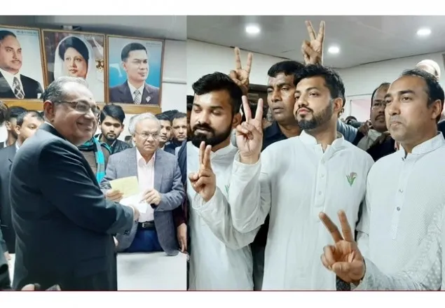 দলীয় মনোনয়নপত্র জমা দিলো বিএনপির তিন নেতা